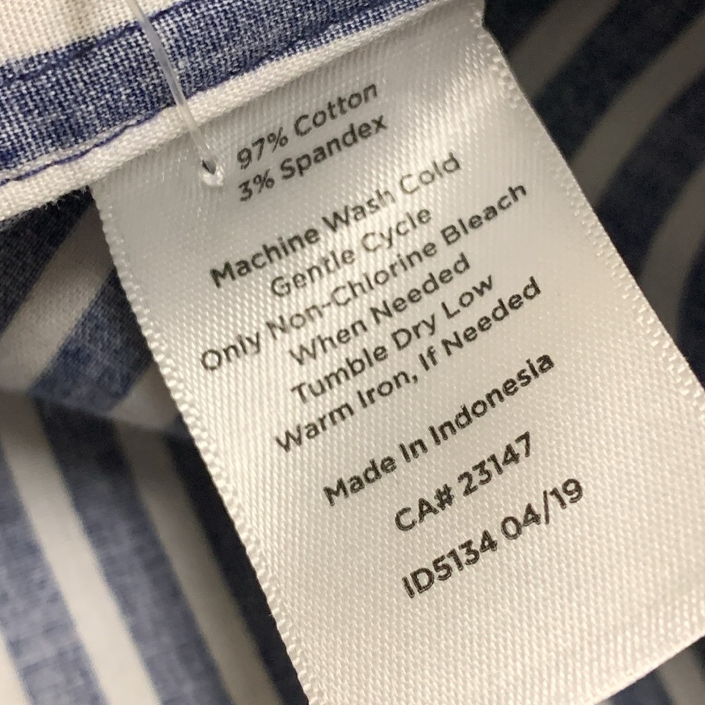 Womens Talbots Stripe Long Sleeve Popover Casual Shirt - Picture 6 of 7